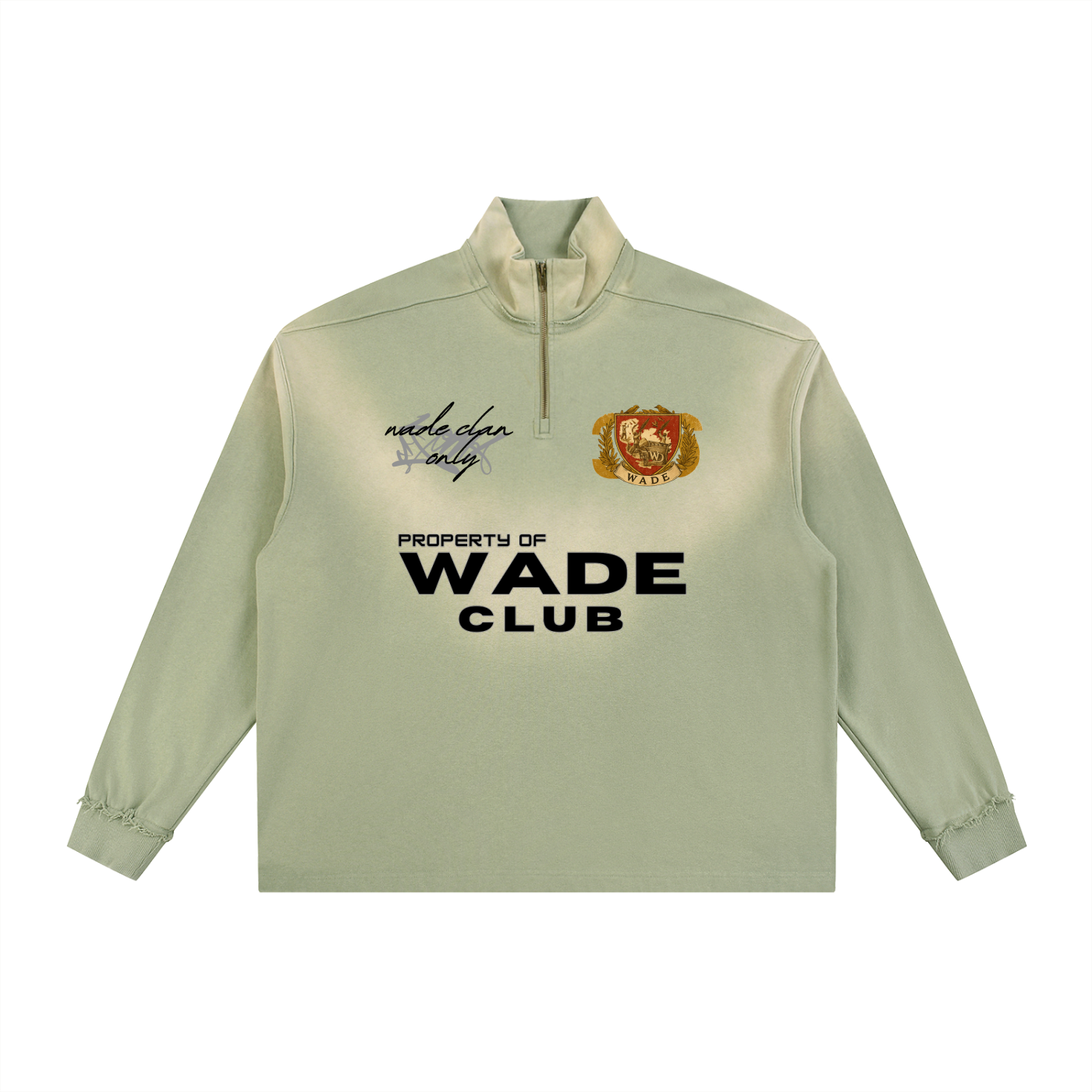 WD Raw Edge Quarter-Zip Sweatshirt