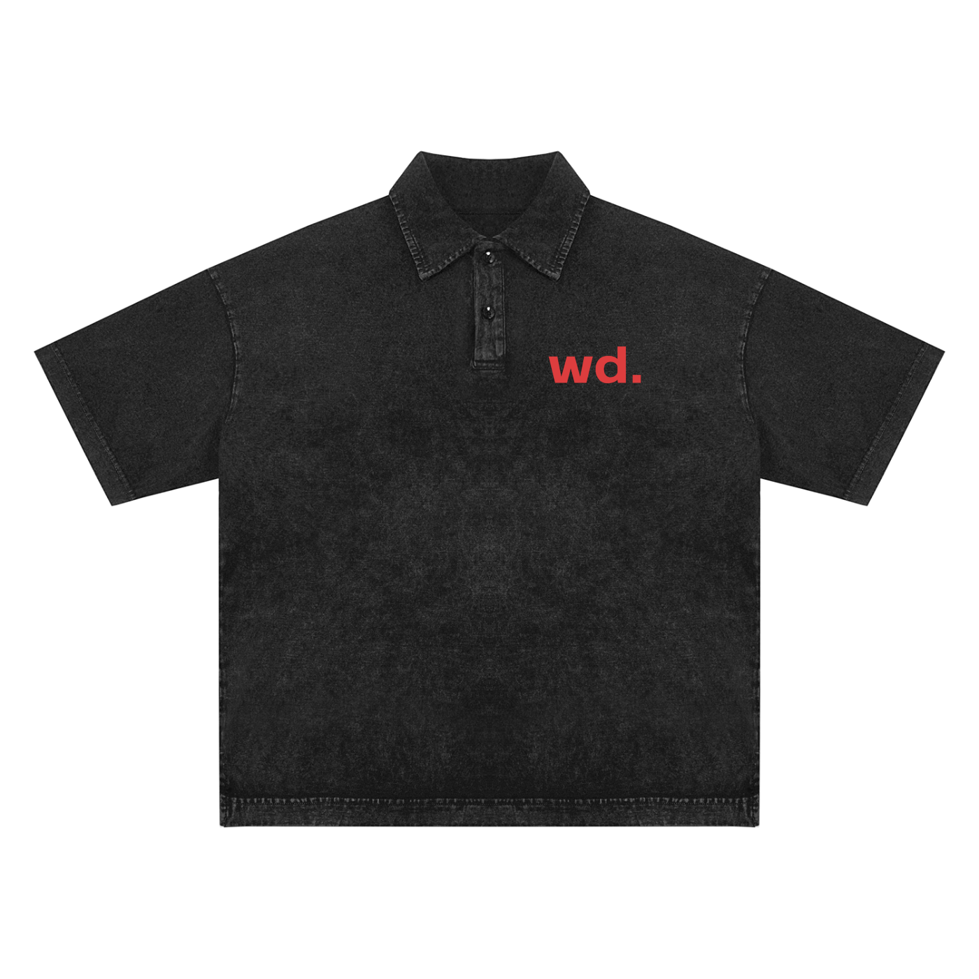 Heavyweight Snow-Washed Polo T-Shirt