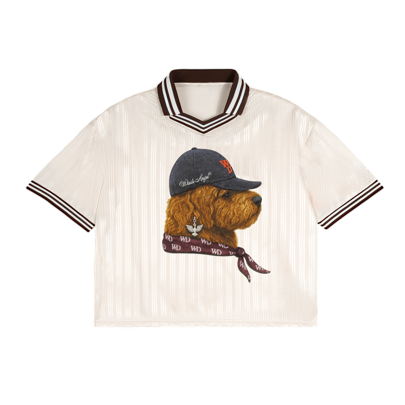 Light Contrast Stripes Polo Collar T-Shirt  (150 g/m²)