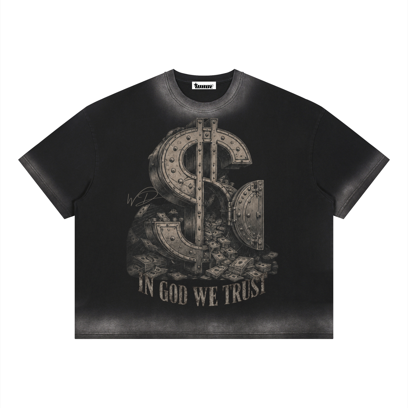ASAKE Boxy Sunfade Vintage Wash T-Shirt