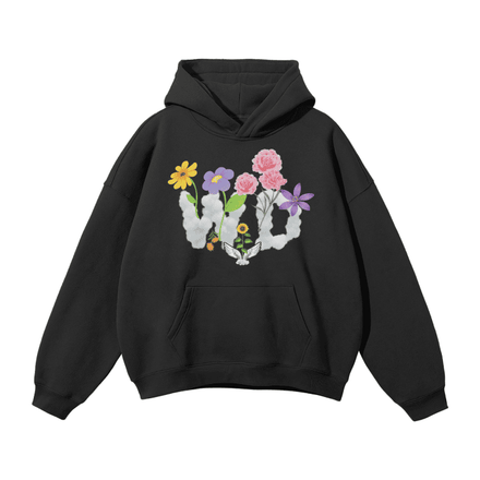 Oversized Solid Color Fleece Wade FLWR Hoodie