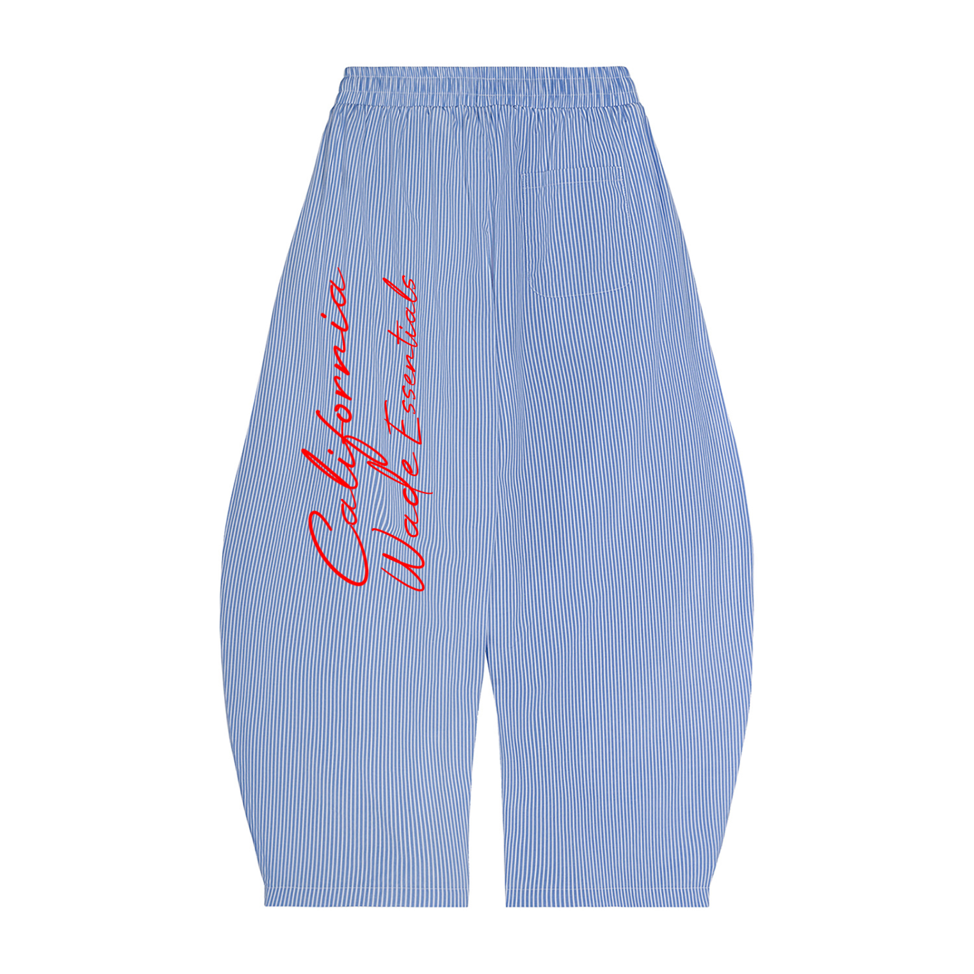 Vertical Stripe Wade Barrel Pants