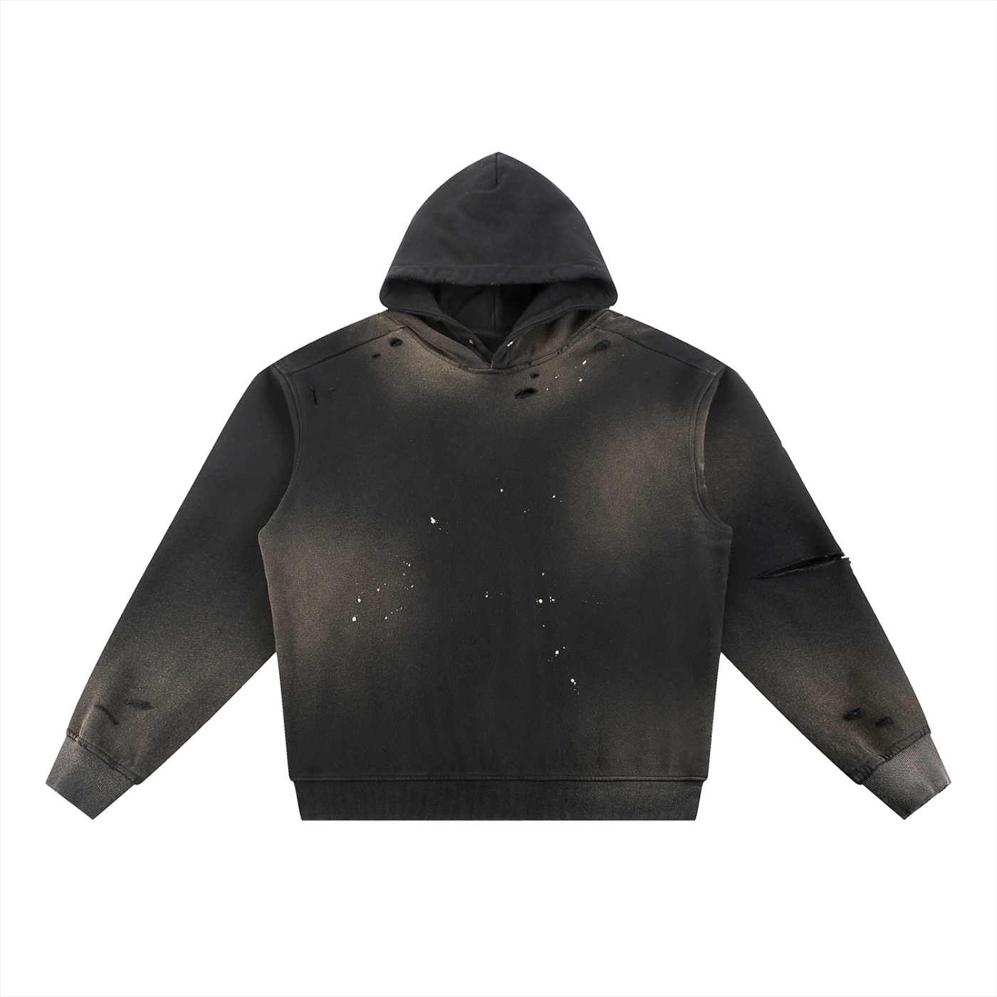 Wade Sun-Fade Frayed Hoodie