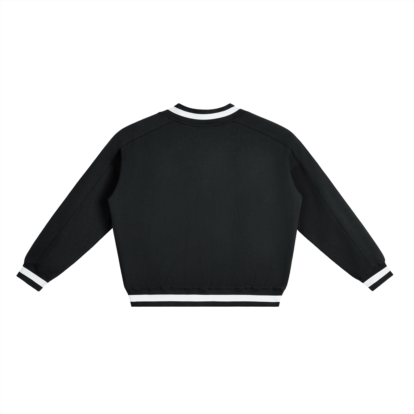 Wade V-Neck Contrast Collar Boxy Sweatshirt