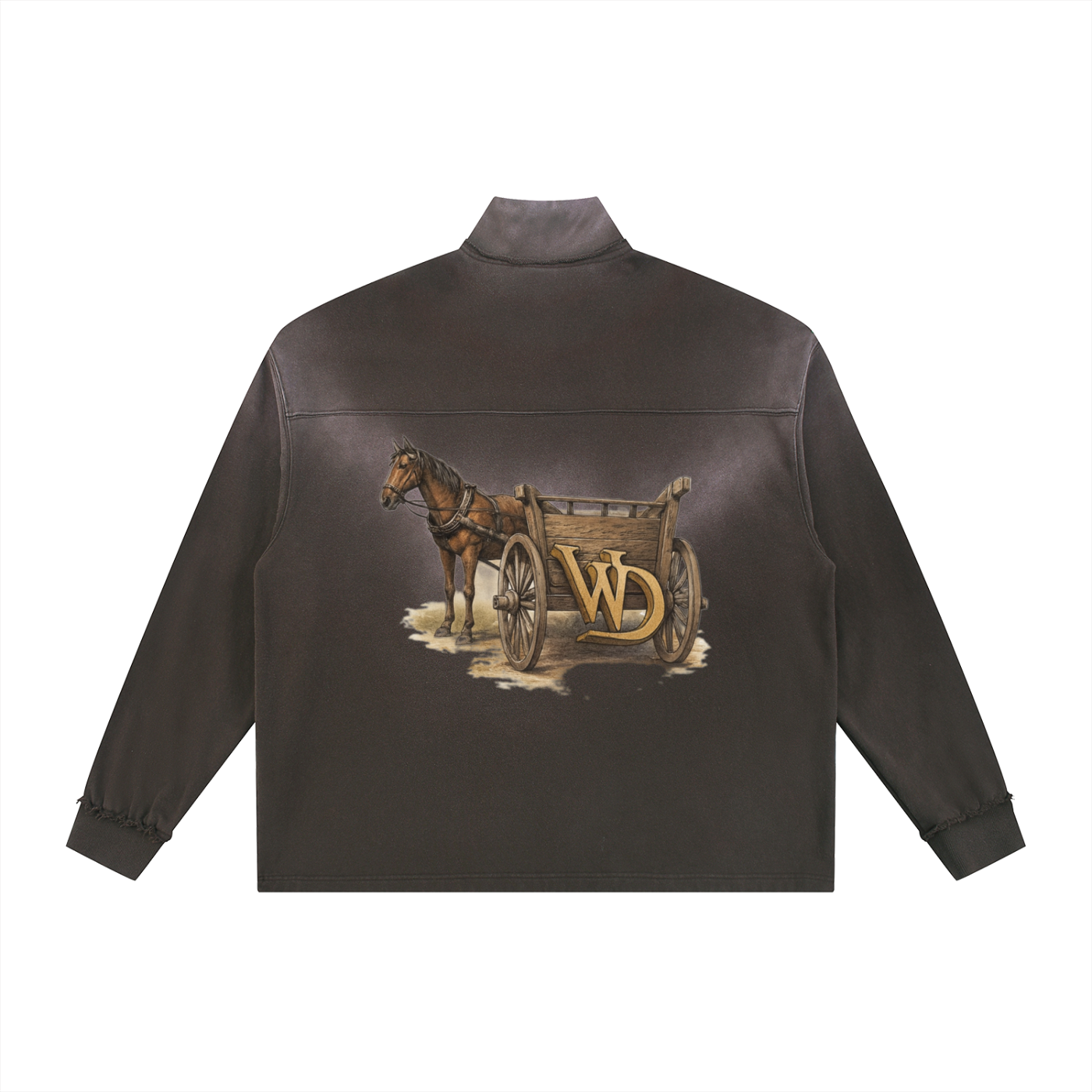 WD Raw Edge Quarter-Zip Sweatshirt