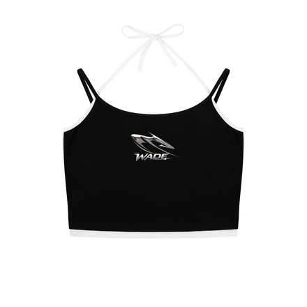 Contrast Binding Halter Tank Top
