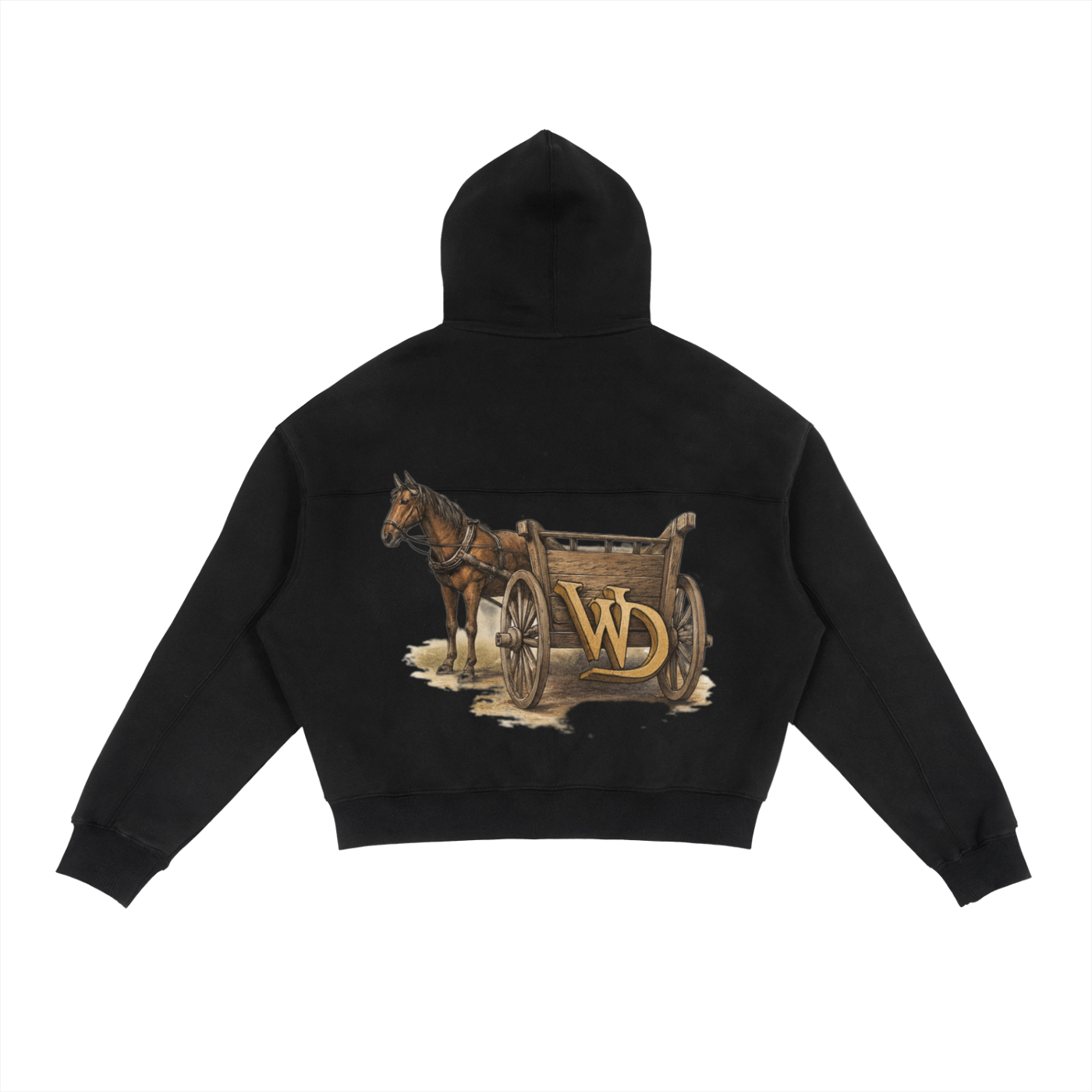 Wade Zip-Up Boxy Fit Hoodie (Fleece)