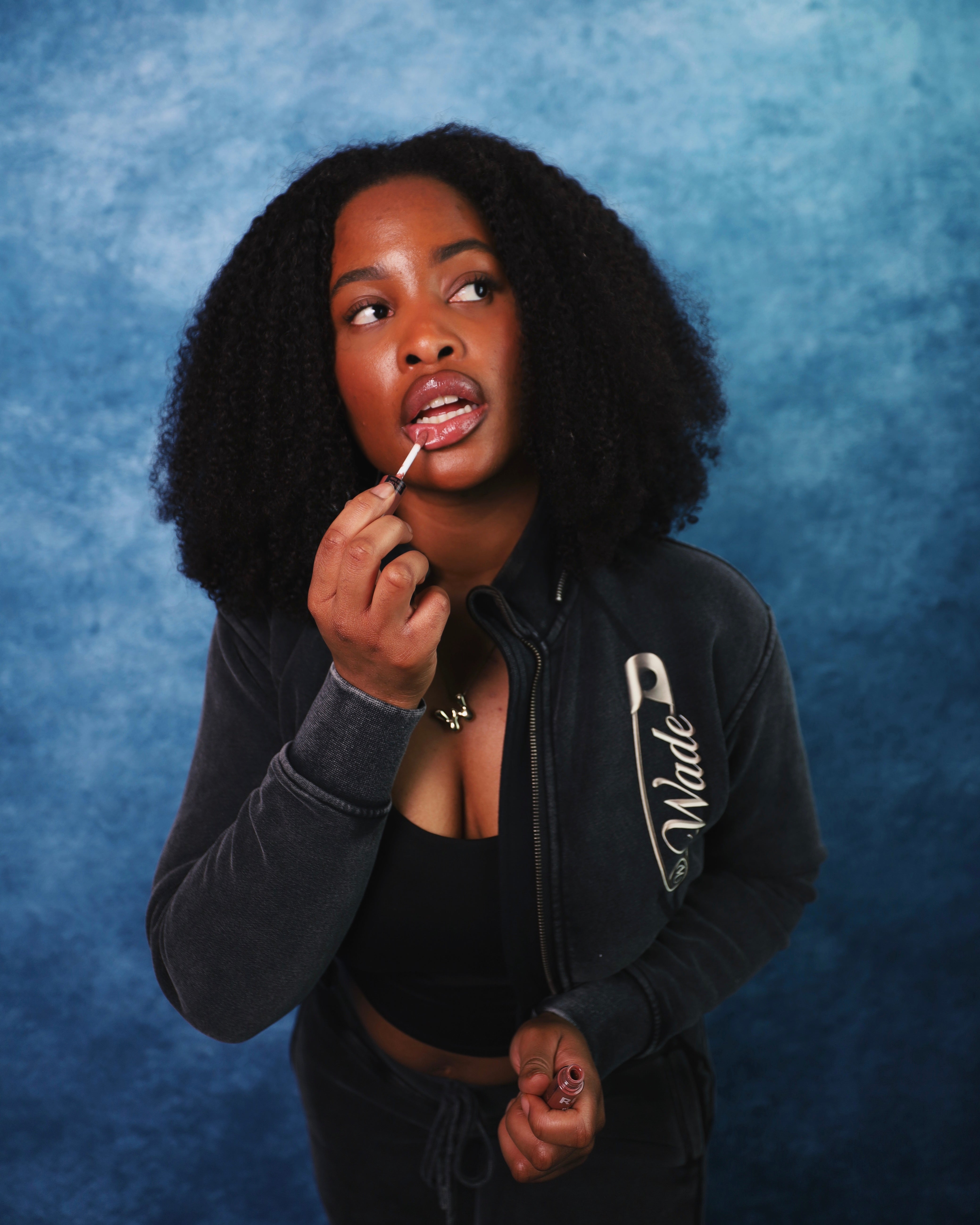 Wade Vintage Washed Cropped Fleece Hoodie