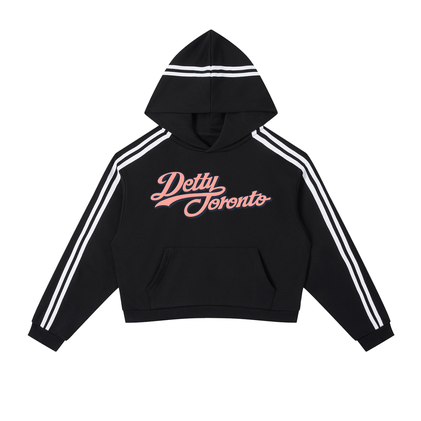 Wade Side Stripe Female Cropped Hoodie