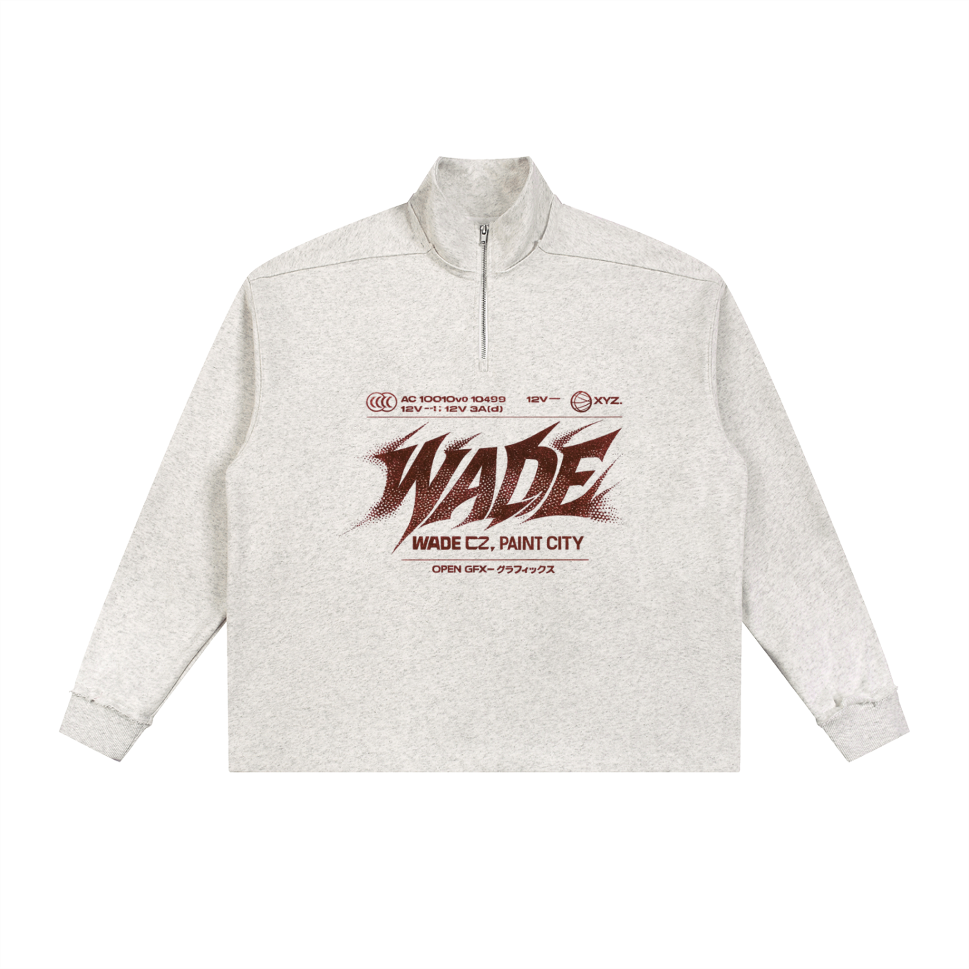 Wade Half-Zip Rolled Sweatshirt