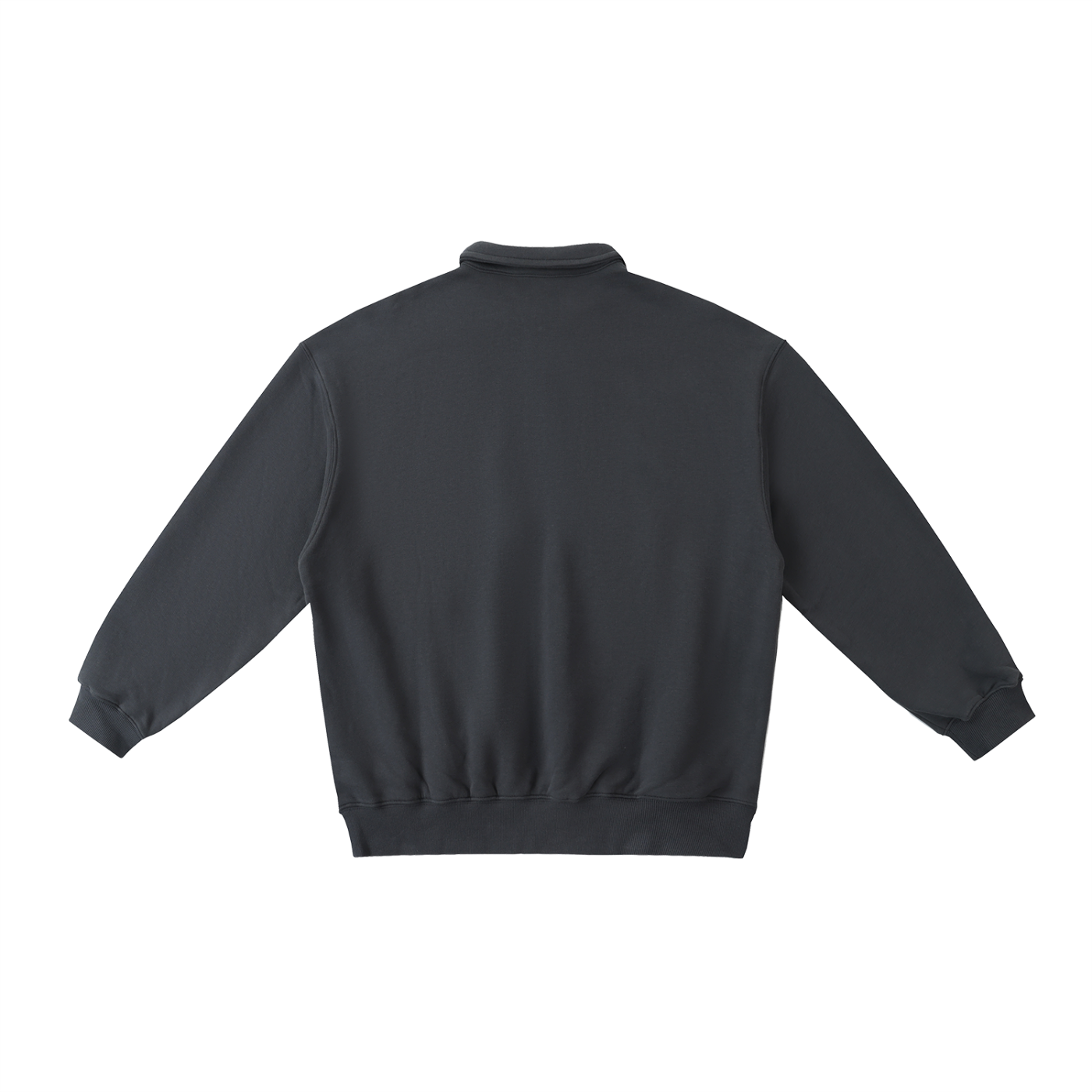 Wade Polo-Collar Sweatshirt (Black)