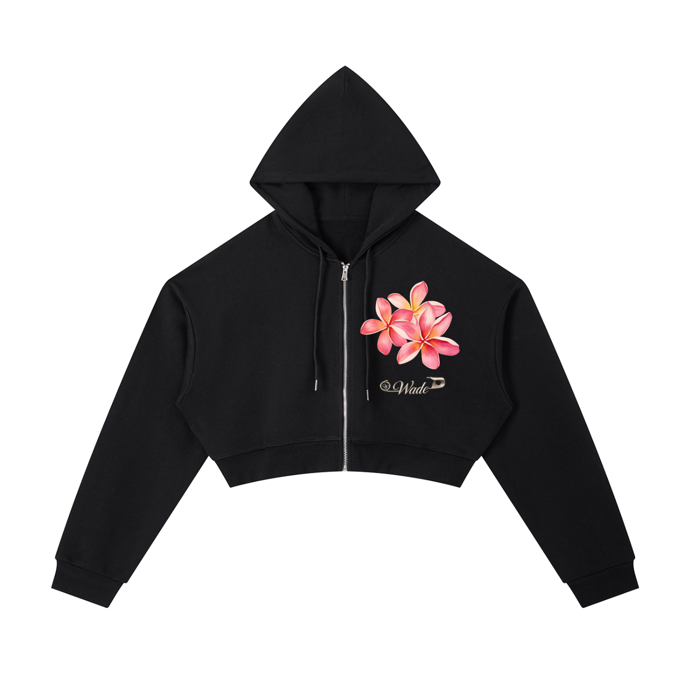 Wade Cropped Zip-Up Hoodie