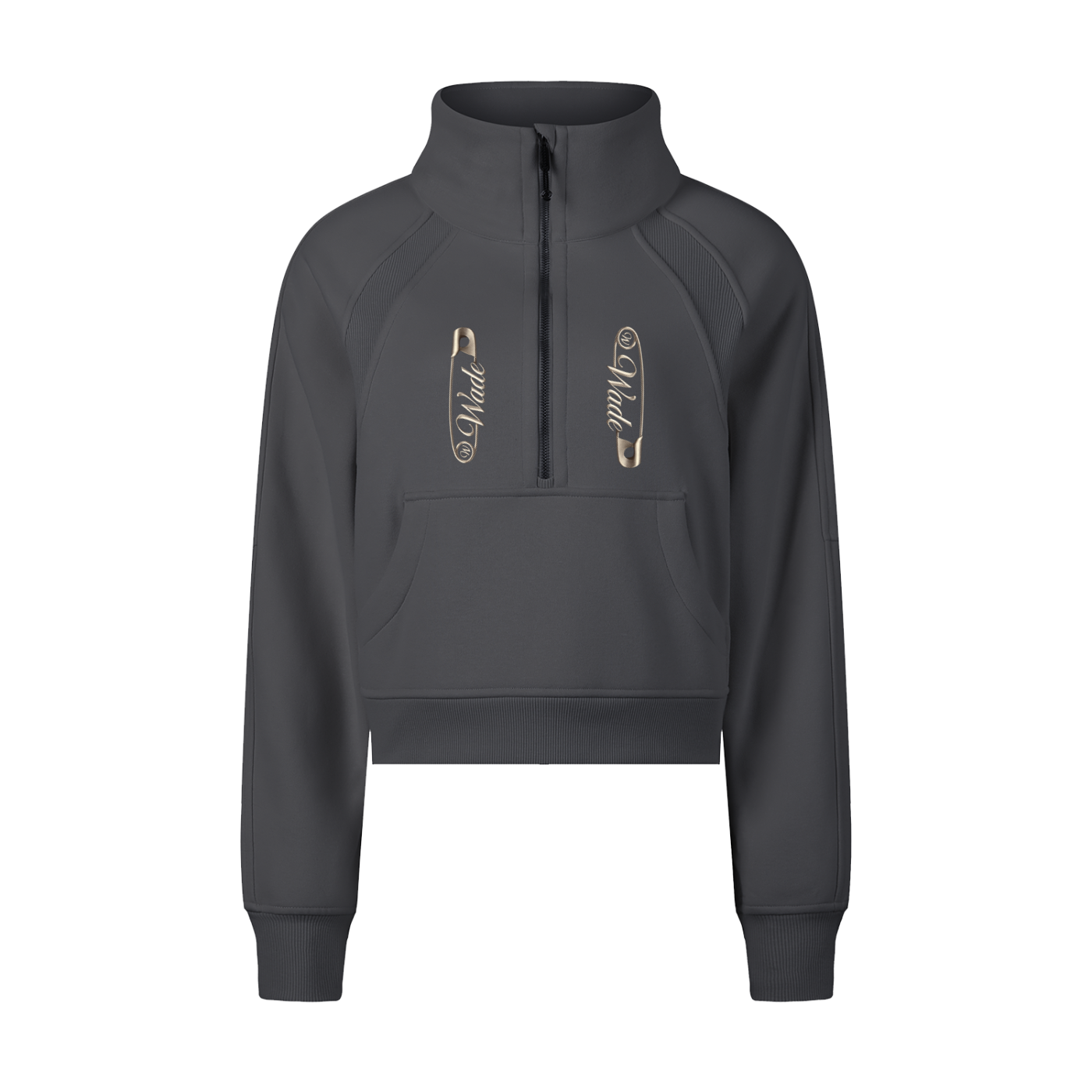 Wade Female Cropped Half-Zip Sweatshirt