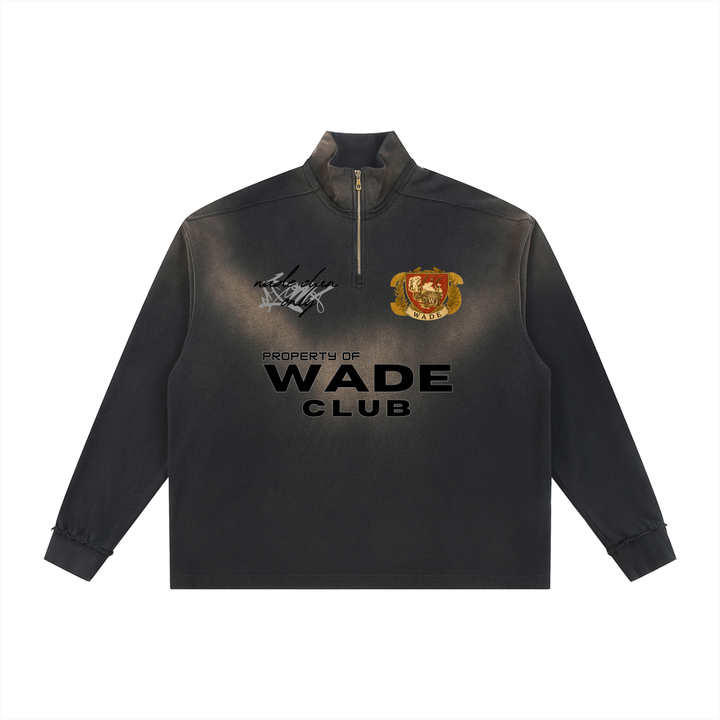 WD Raw Edge Quarter-Zip Sweatshirt