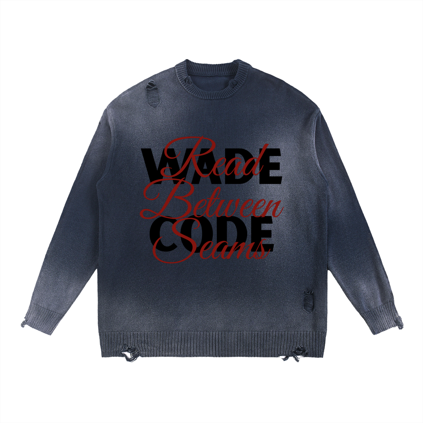 Wade Distressed Ripped sweater