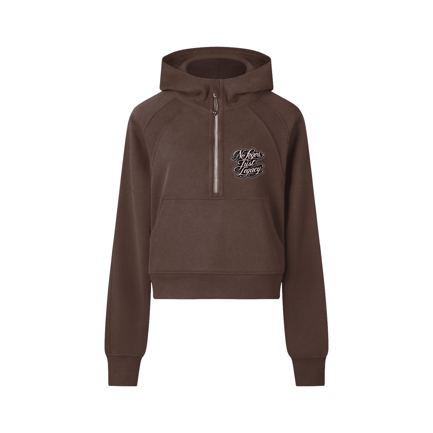 Wade Cropped Half-Zip Hoodie