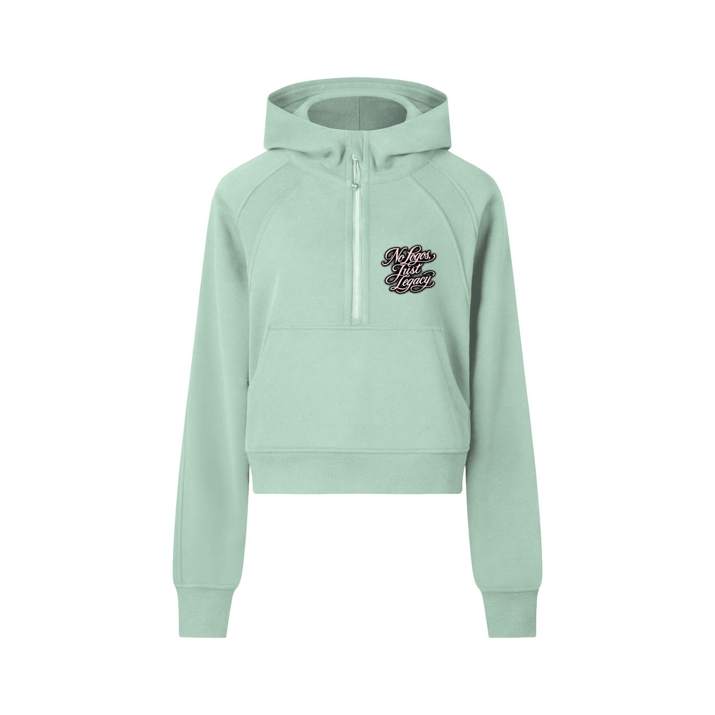 Wade Cropped Half-Zip Hoodie