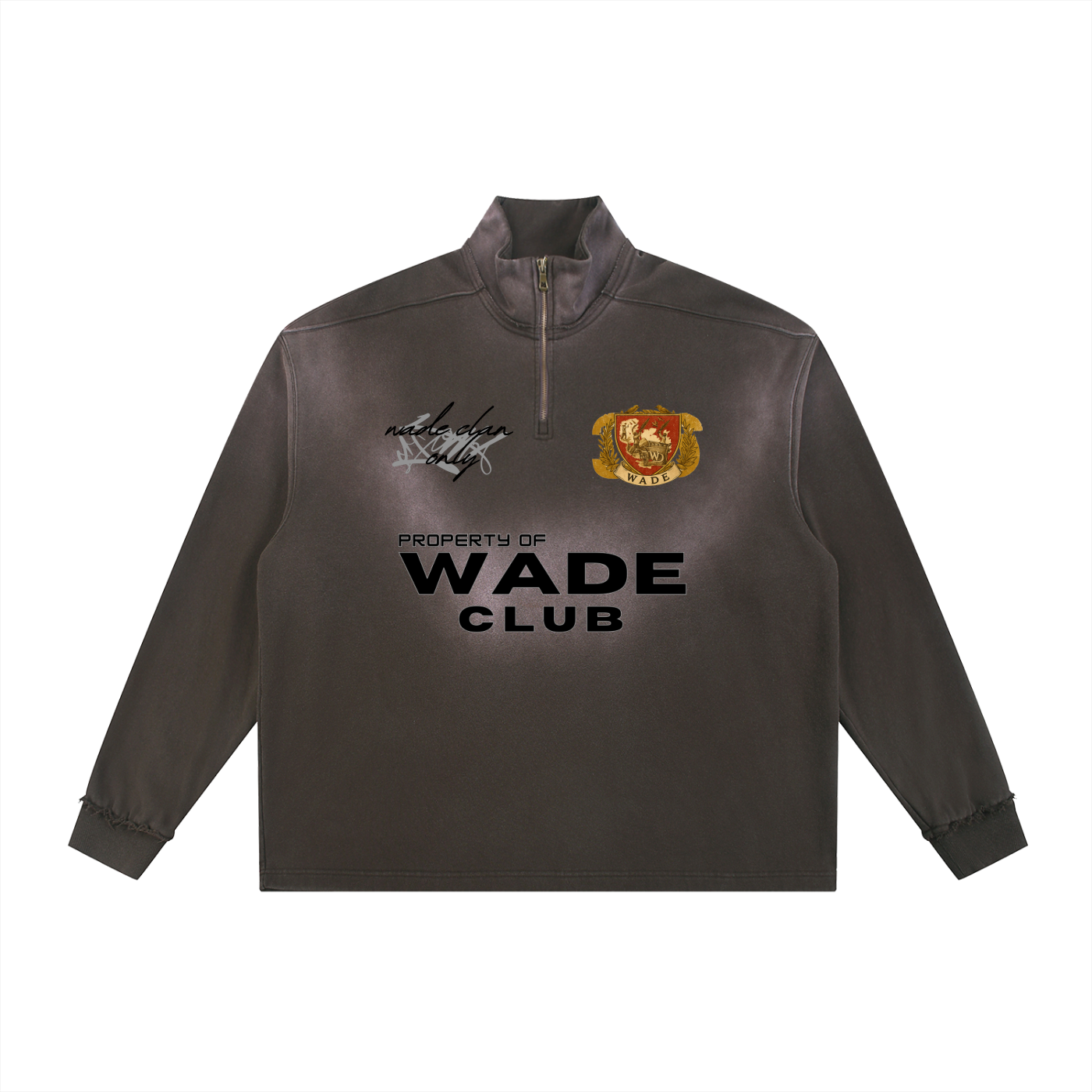 WD Raw Edge Quarter-Zip Sweatshirt