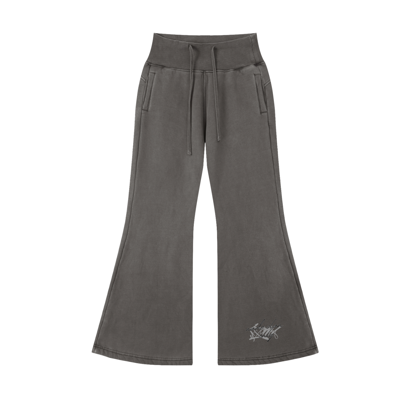 Wade Vintage Washed Flared Fleece Pants