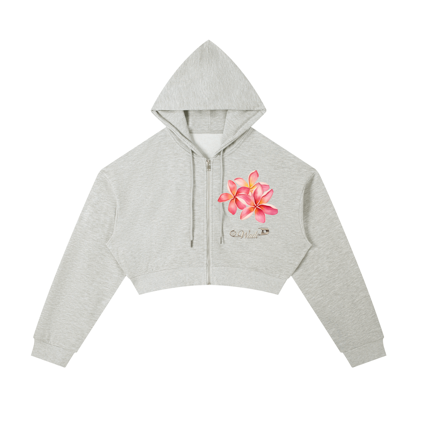 Wade Cropped Zip-Up Hoodie