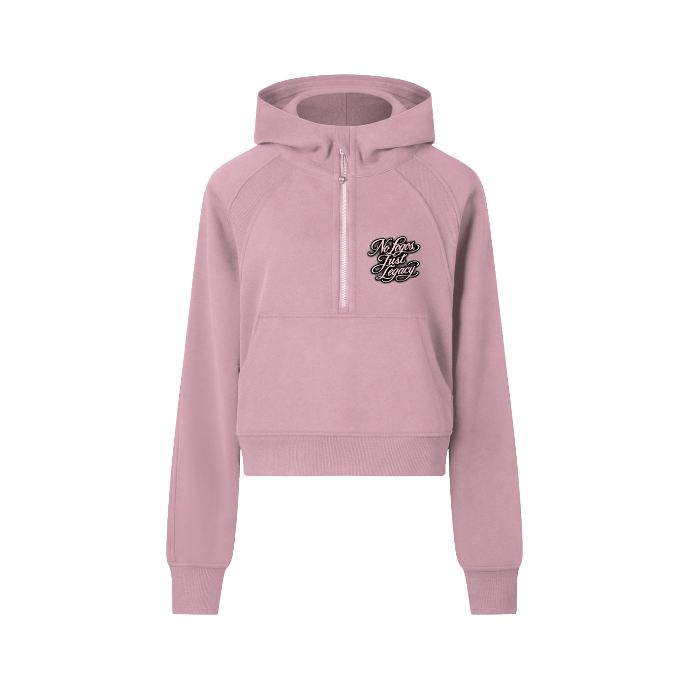 Wade Cropped Half-Zip Hoodie