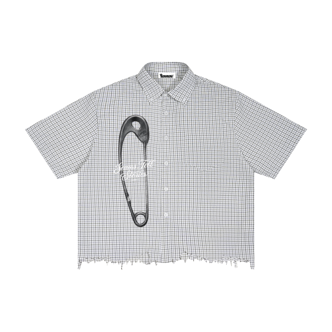 Wade Distressed Plaid Shirt (Boxy Fit)