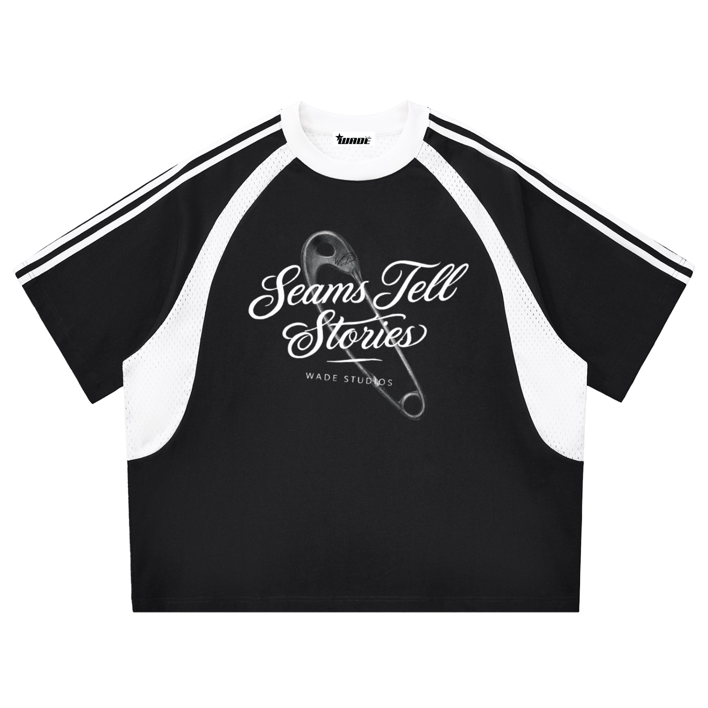 Wade Stripes Mesh T-shirt