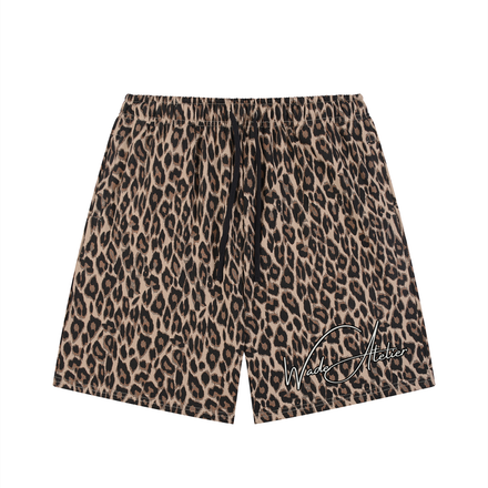 Wade Leopard Drawstring Shorts