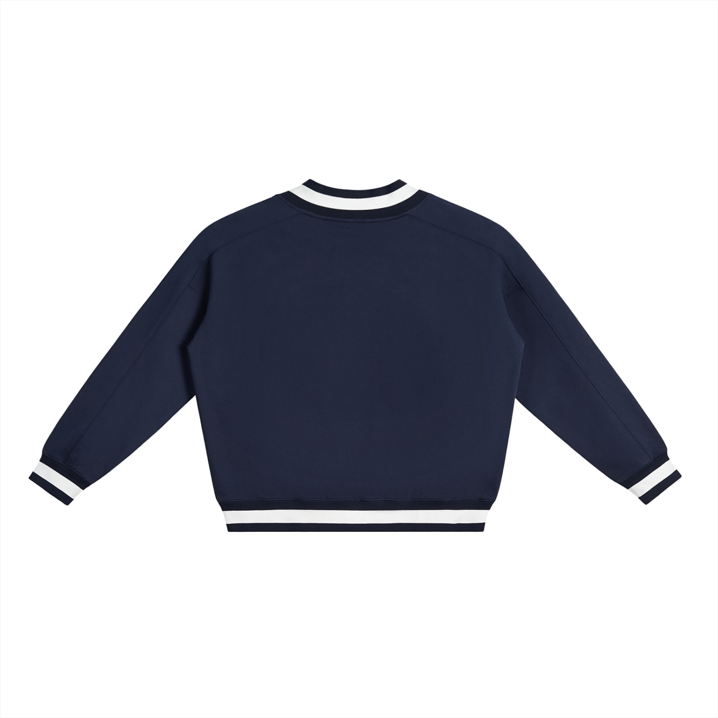 Wade V-Neck Contrast Collar Boxy Sweatshirt