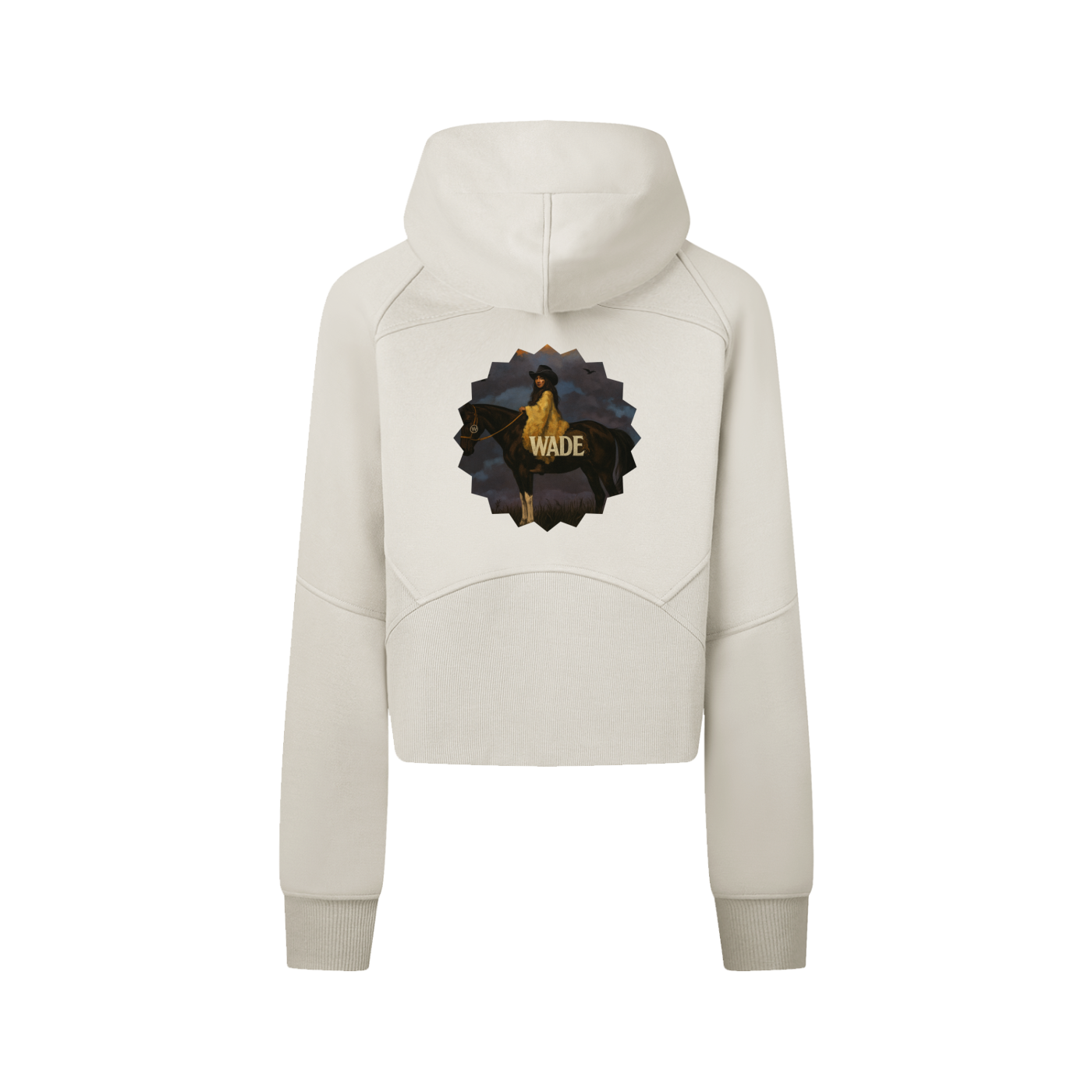 Wade Cropped Zip-Through Hoodie