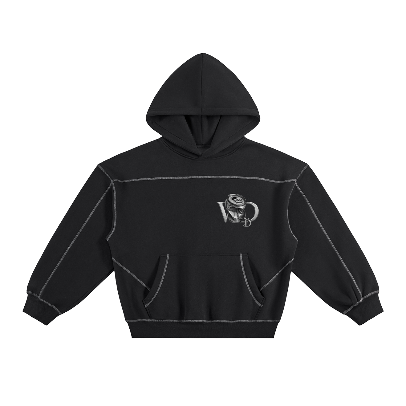 Wade Contrast Boxy Hoodie