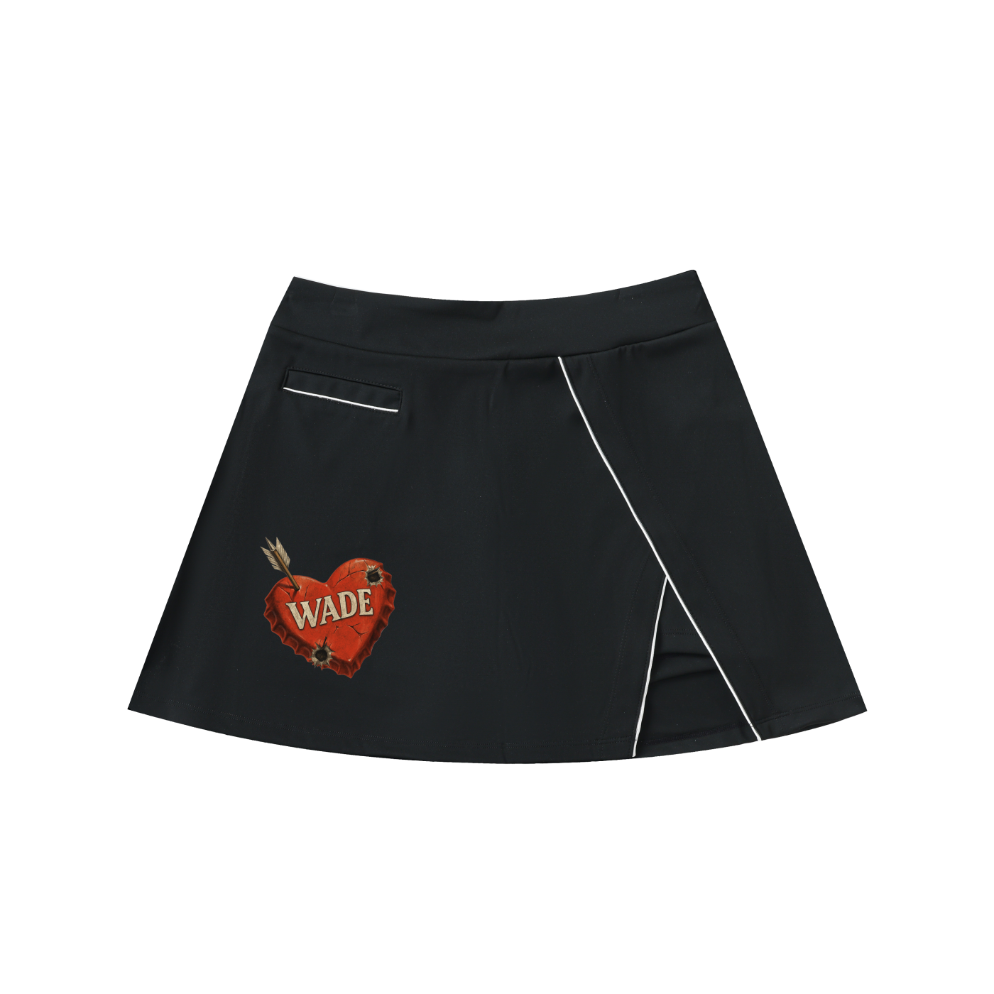 Wade High-Waist A-Line Skirt w Pocket