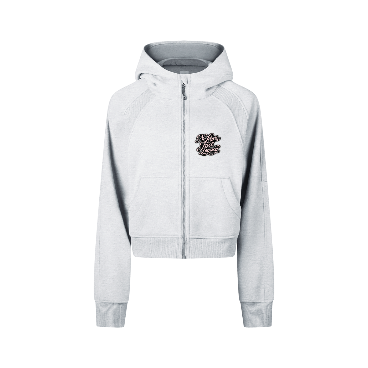 Wade Cropped Zip-Through Hoodie