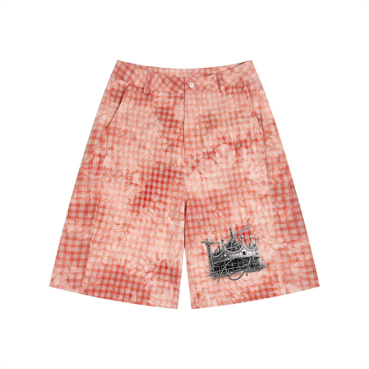 Wade Vintage Wash Plaid Shorts