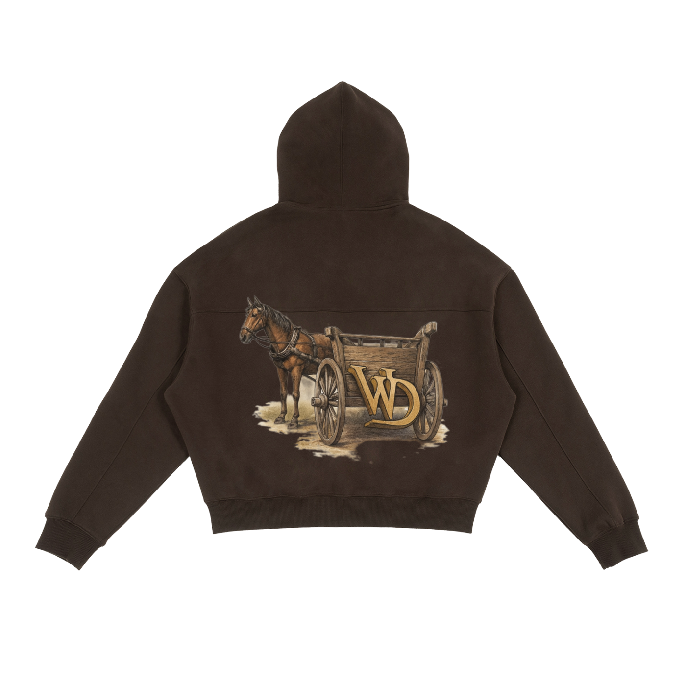 Wade Zip-Up Boxy Fit Hoodie (Fleece)