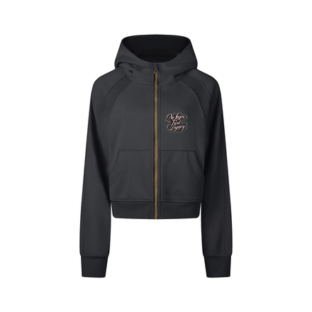 Wade Cropped Zip-Through Hoodie