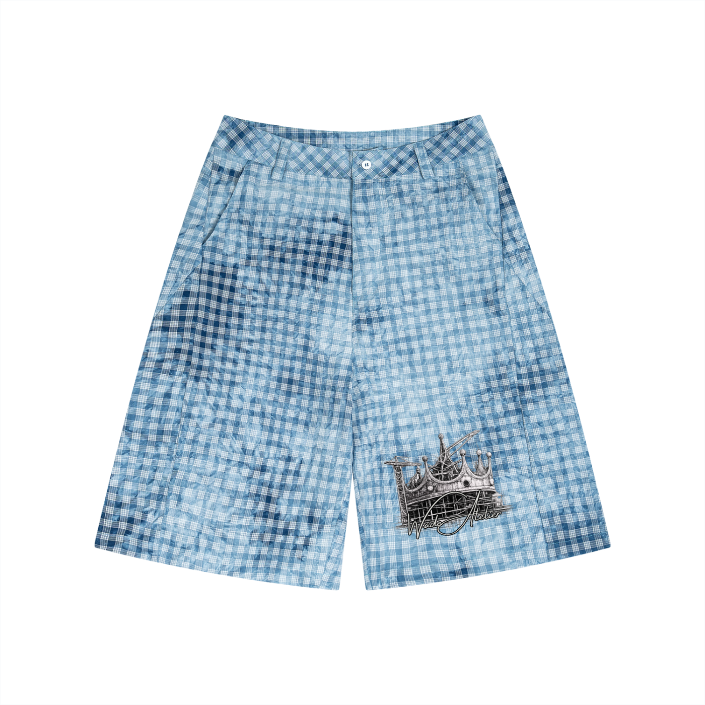 Wade Vintage Wash Plaid Shorts