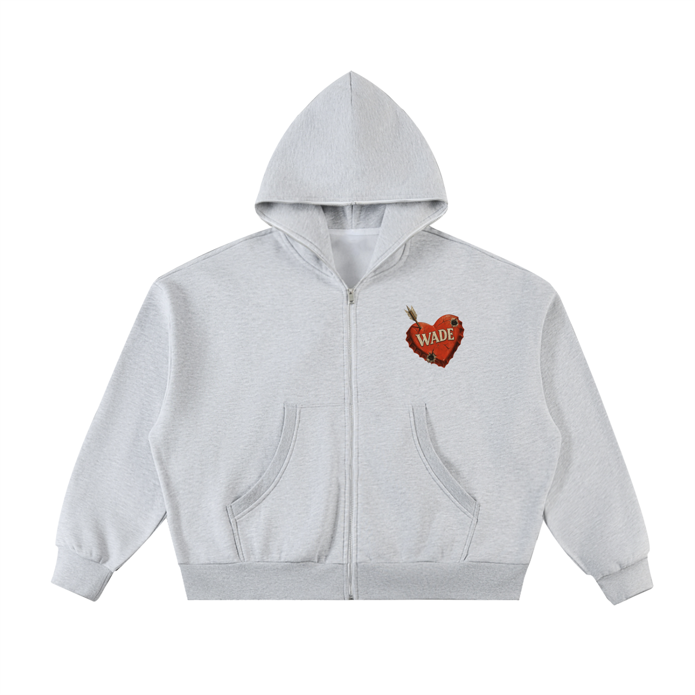 Wade Full-Zip Boxy Hoodie