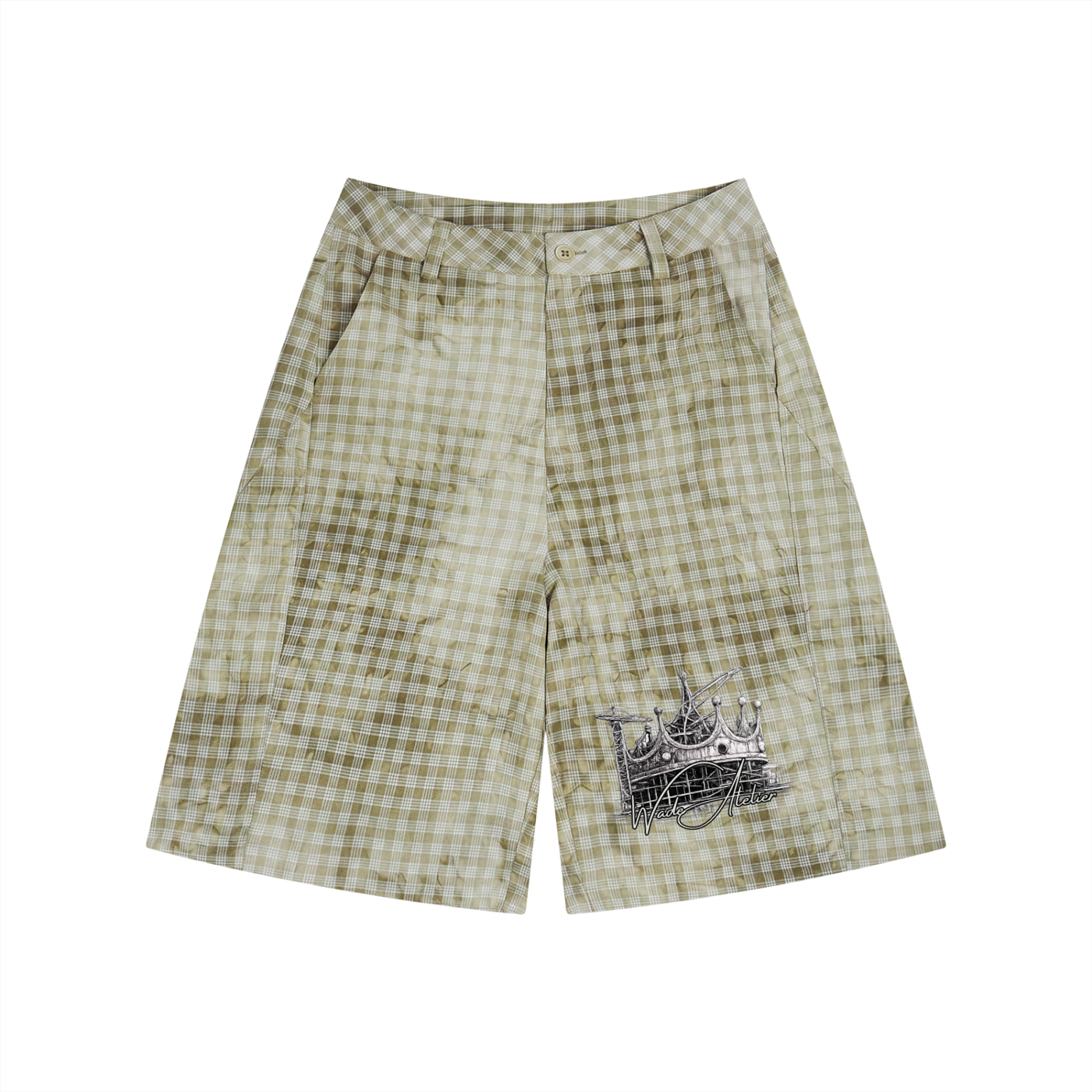 Wade Vintage Wash Plaid Shorts
