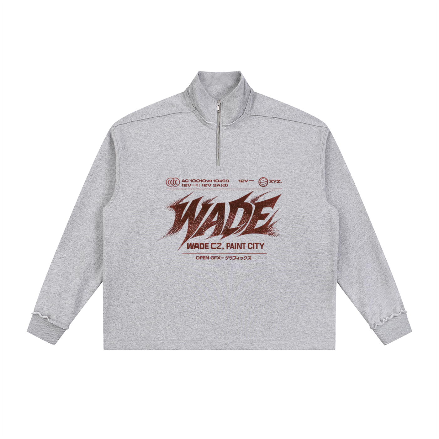 Wade Half-Zip Rolled Sweatshirt