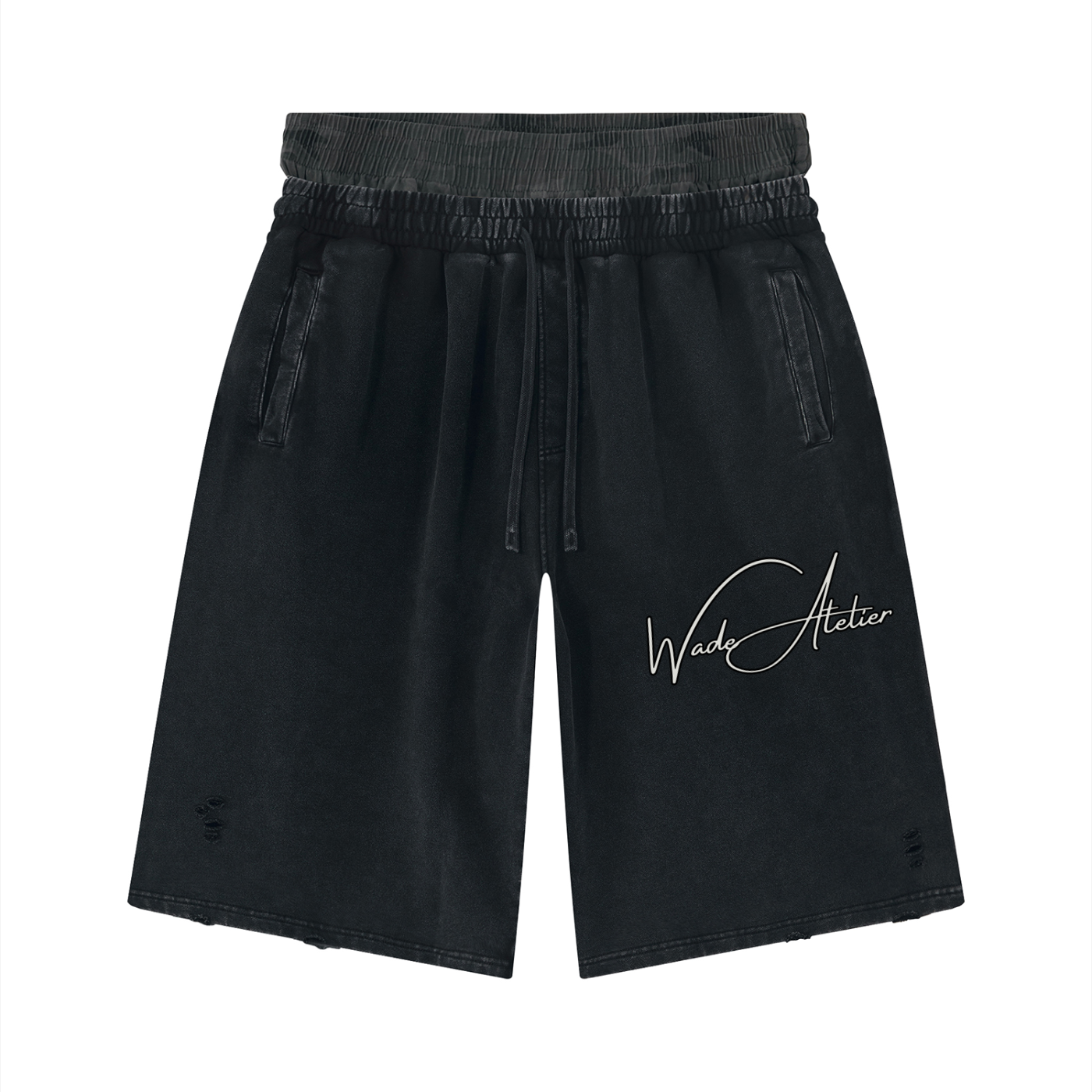 Wade Distressed Wide Leg Shorts