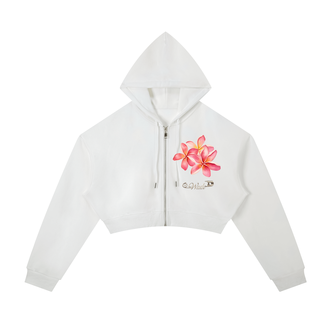 Wade Cropped Zip-Up Hoodie
