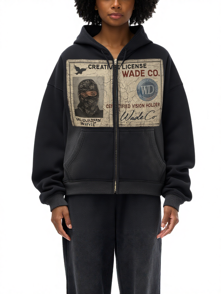 WD Creative License Boxy Hoodie