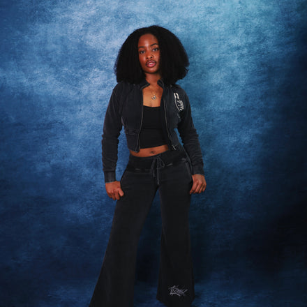 Wade Vintage Washed Flared Fleece Pants