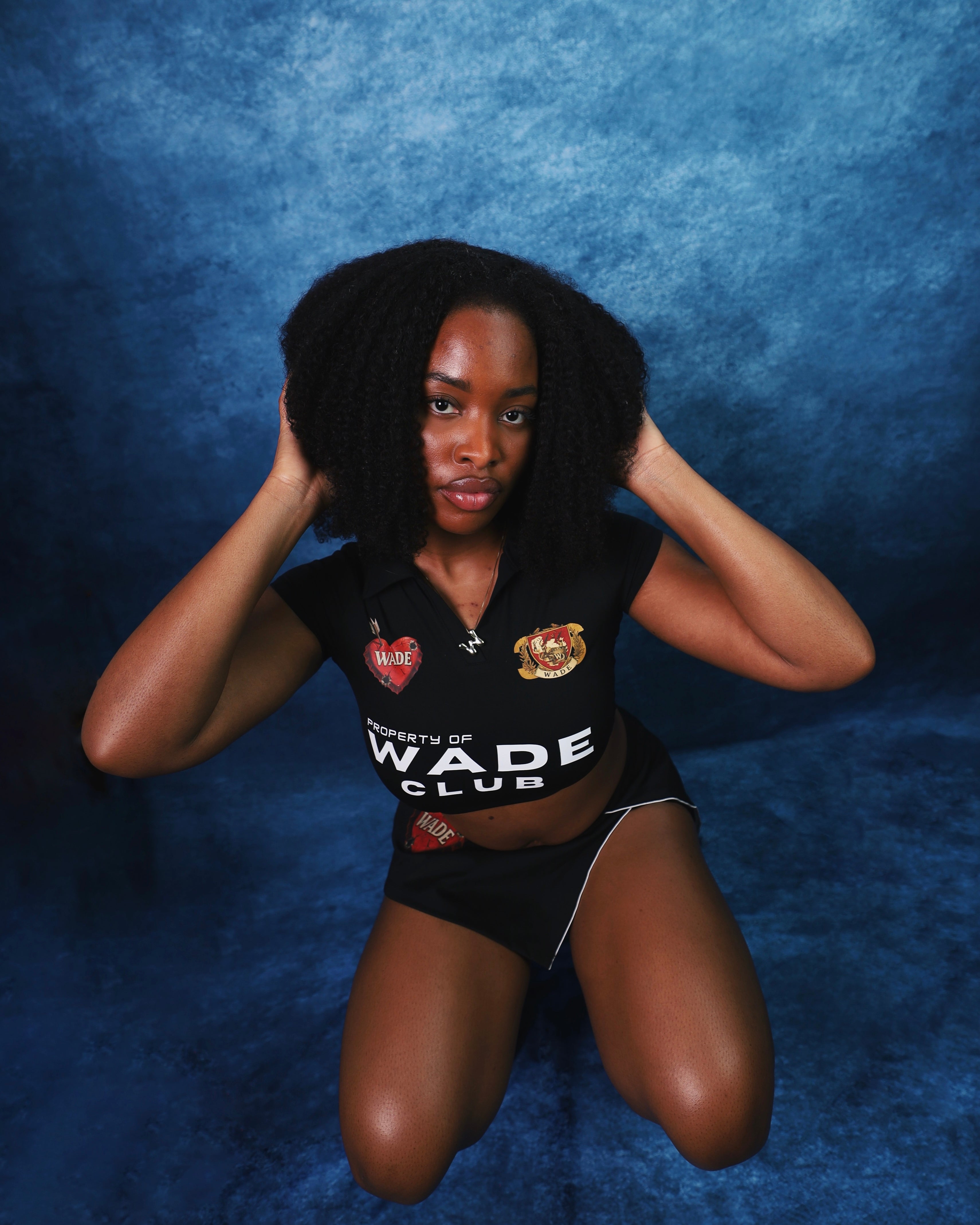 Wade V-Neck Lapel Crop Top