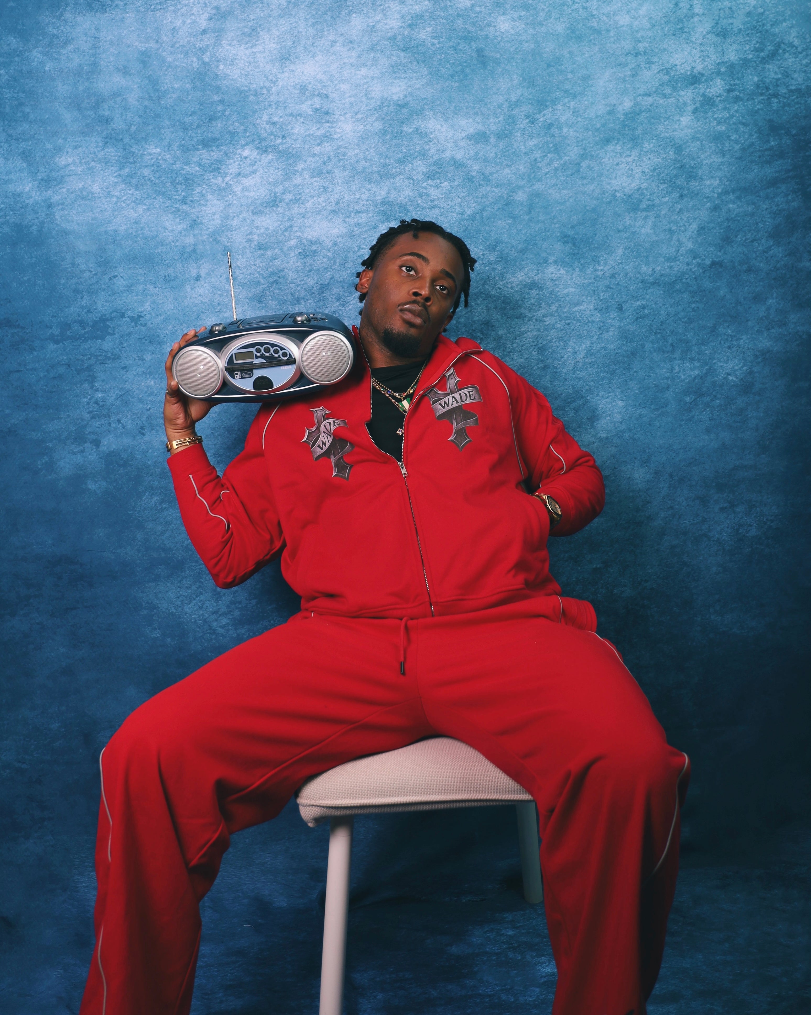 Wade Reflection Striped  Jacket