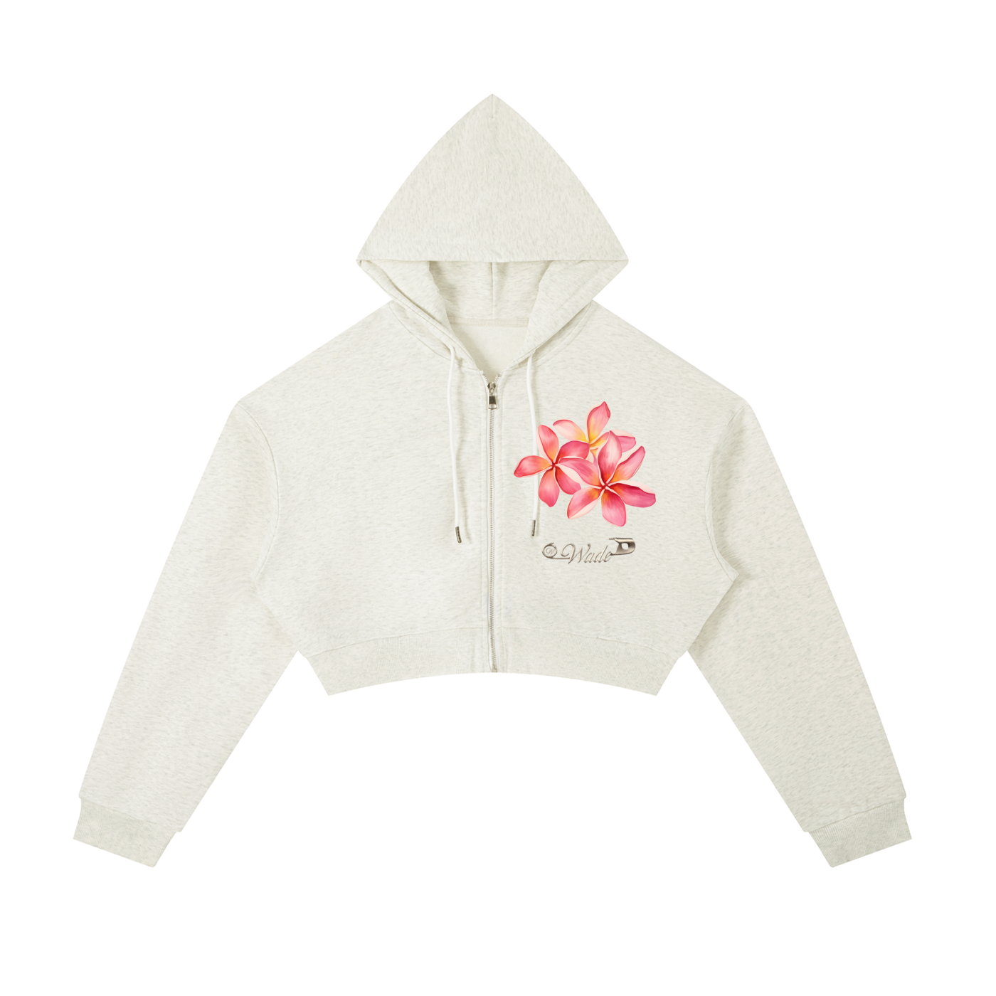 Wade Cropped Zip-Up Hoodie