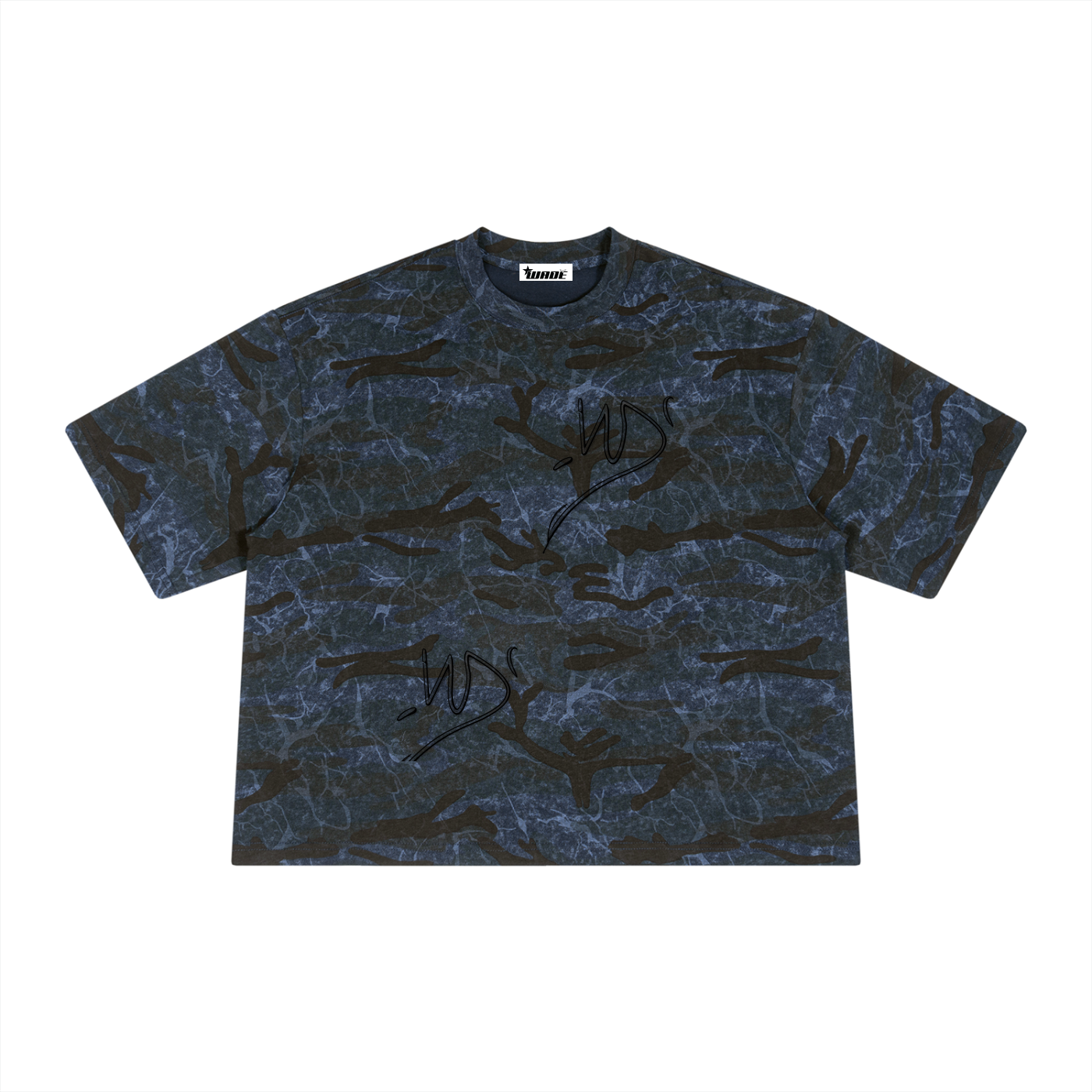 Unisex Boxy Camo Print T-Shirt