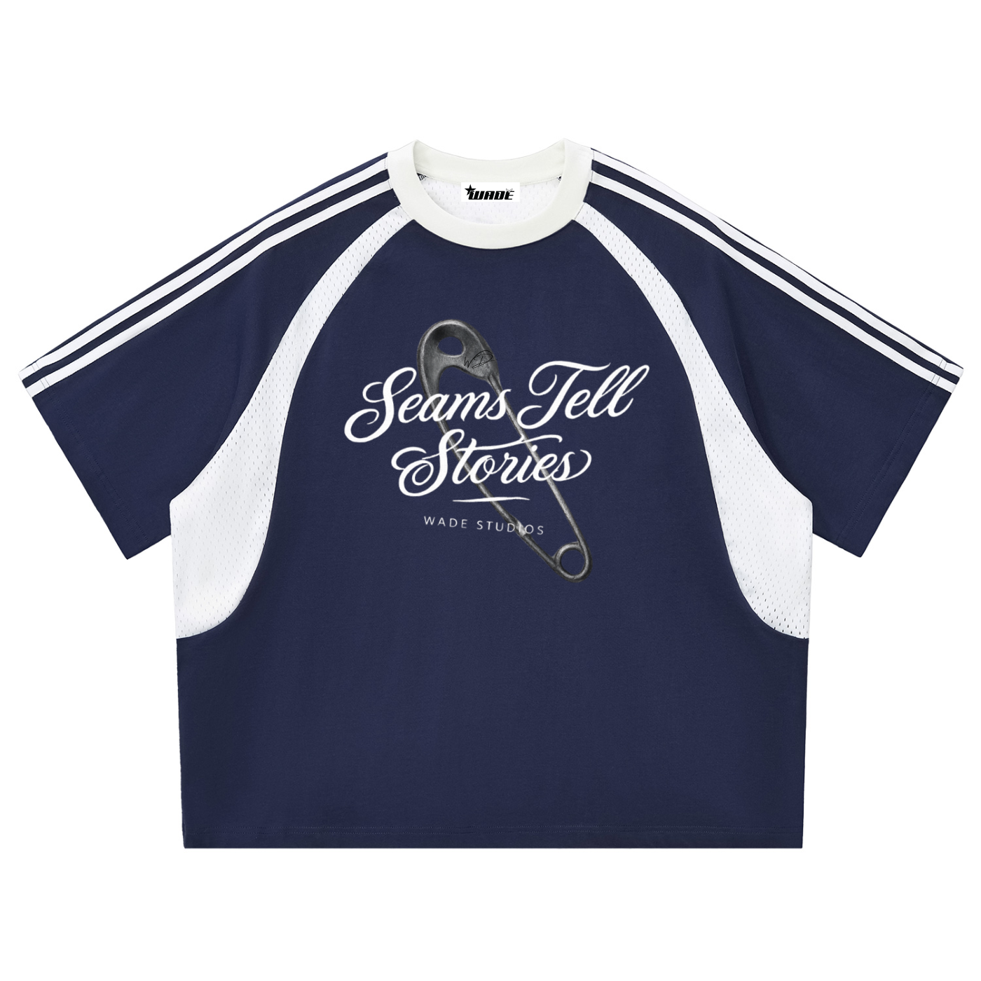 Wade Stripes Mesh T-shirt