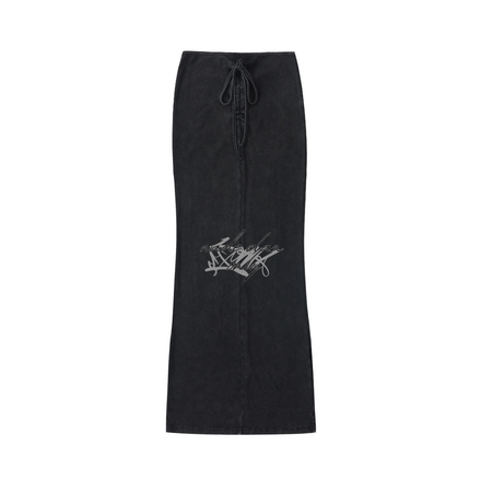 Wade Drawstring Maxi Skirt